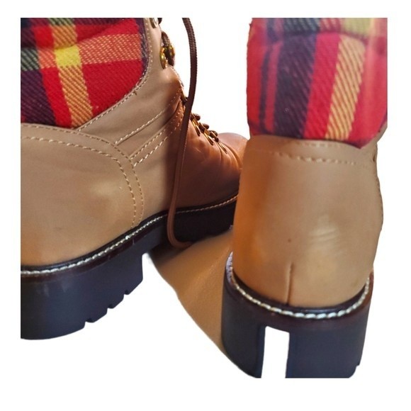 Tommy Hilfiger Twlariti Hiking Combat Boot, Size 6, Brown - Picture 3 of 11